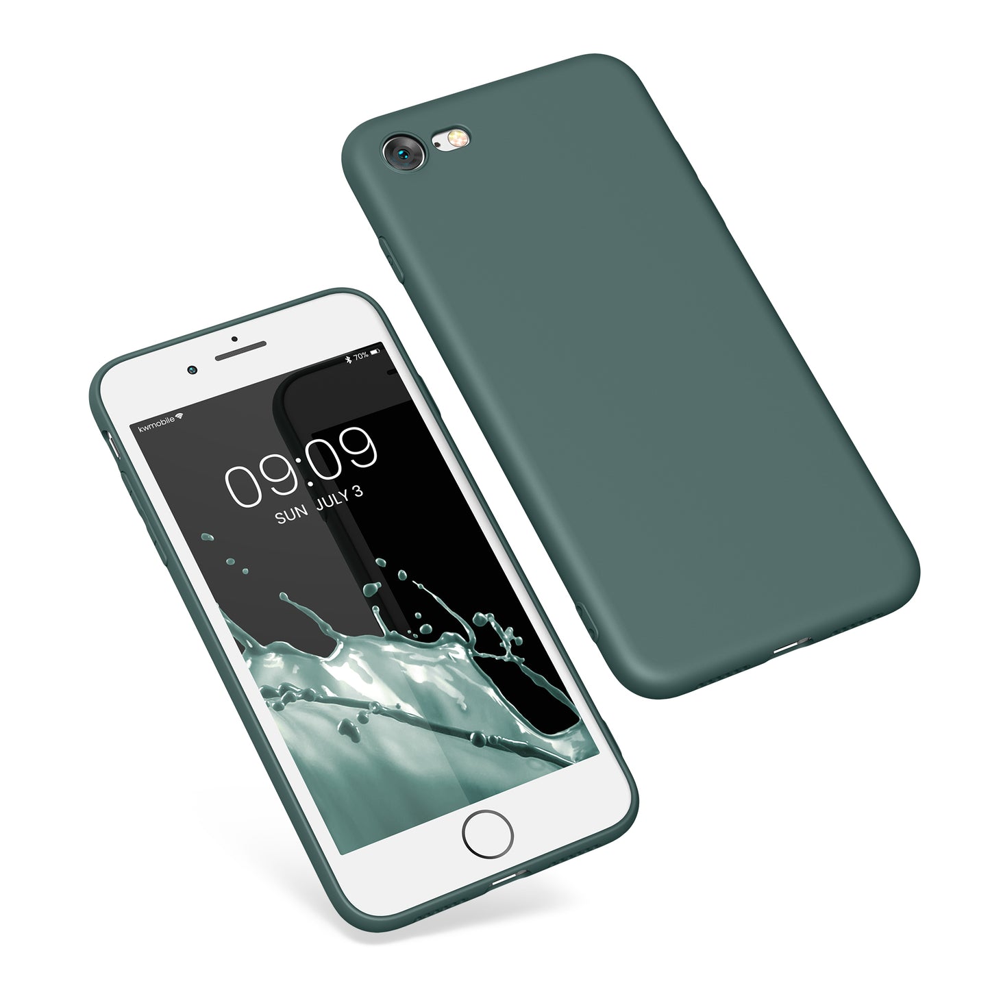 kwmobile Phone Case for Apple iPhone SE (2022) / SE (2020) / 8 / 7 Case - Soft Silicone Phone Case - Protective Cover