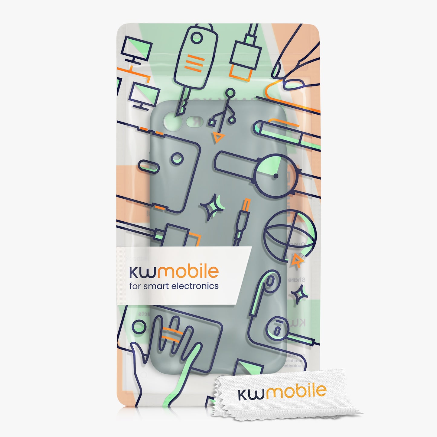 kwmobile Phone Case for Apple iPhone SE (2022) / SE (2020) / 8 / 7 Case - Soft Silicone Phone Case - Protective Cover