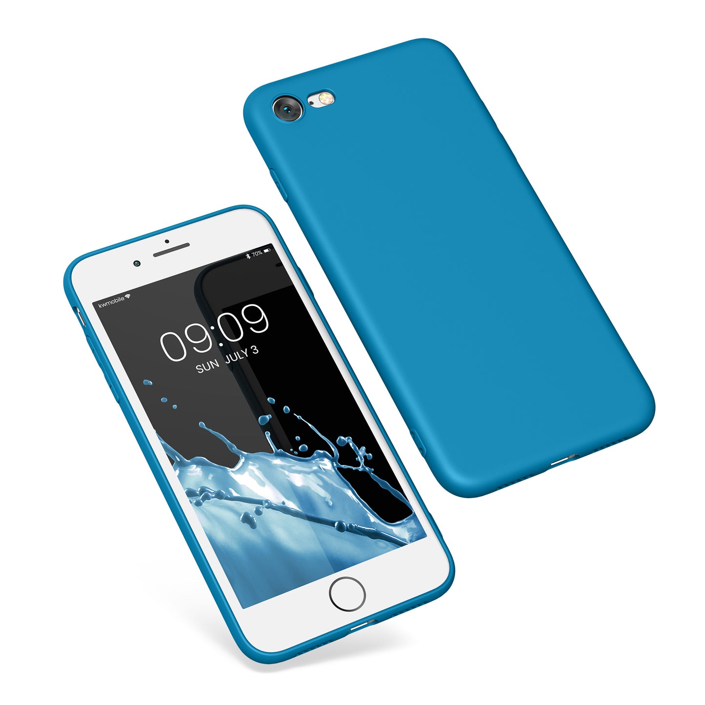 kwmobile Phone Case for Apple iPhone SE (2022) / SE (2020) / 8 / 7 Case - Soft Silicone Phone Case - Protective Cover
