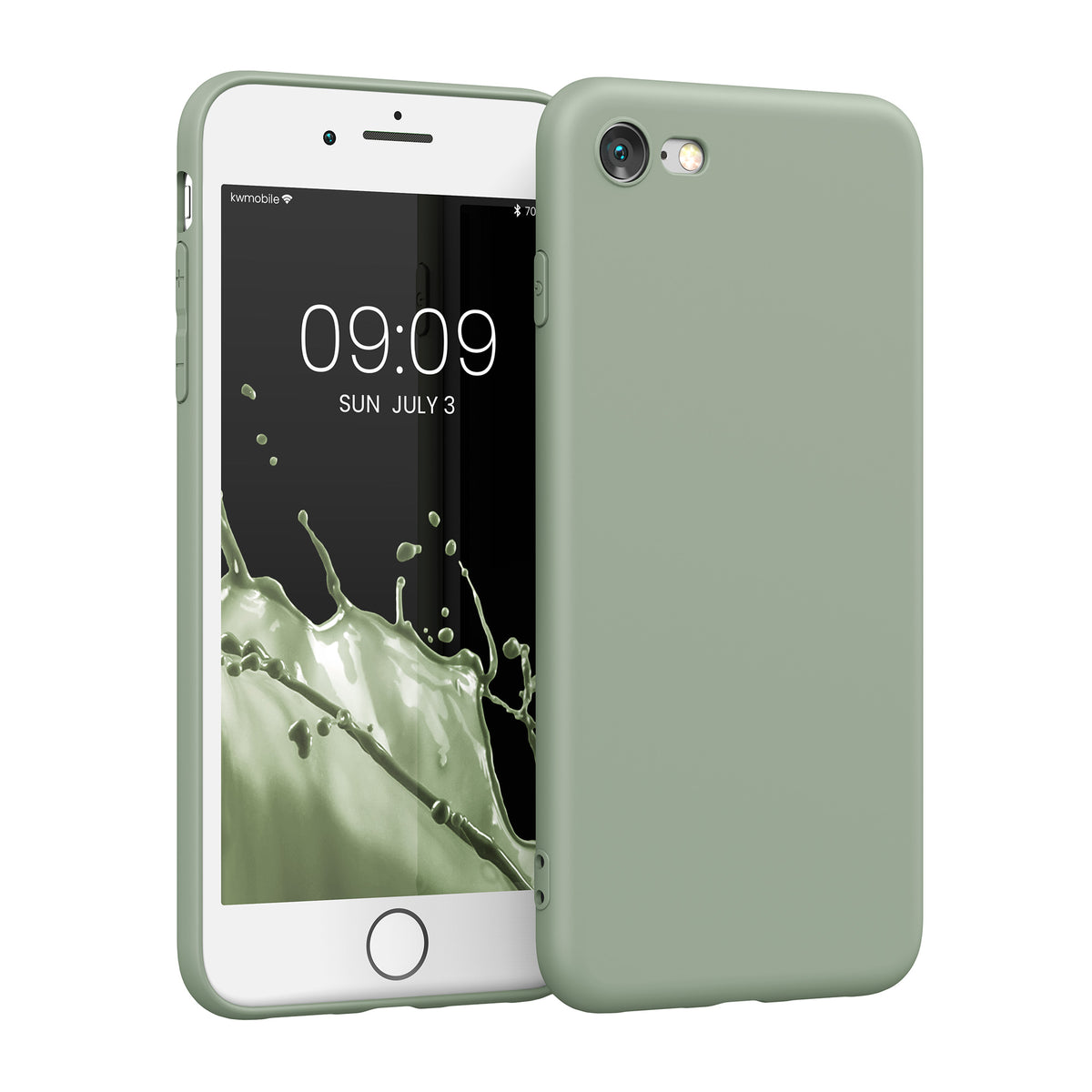 kwmobile Phone Case for Apple iPhone SE (2022) / SE (2020) / 8 / 7 Case - Soft Silicone Phone Case - Protective Cover
