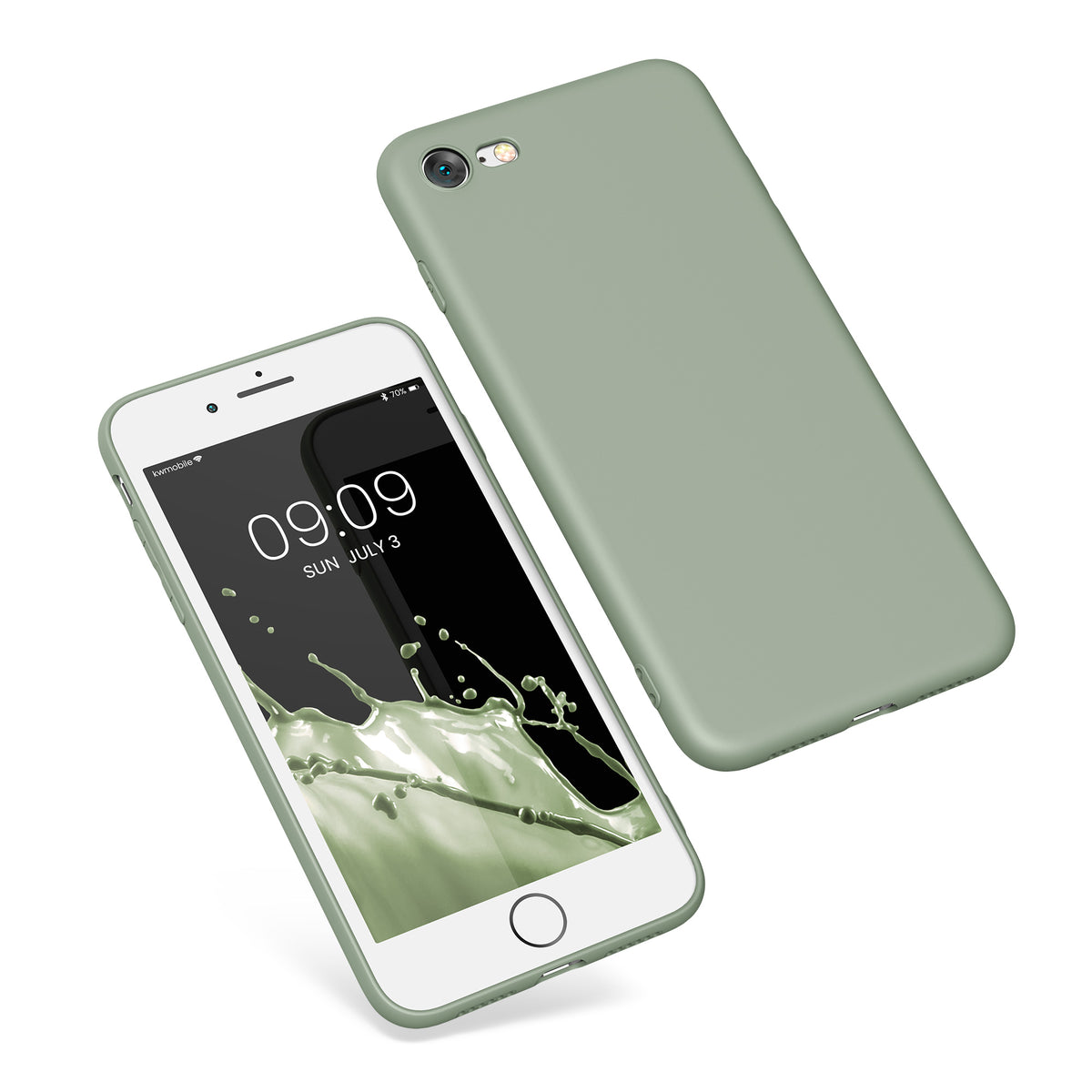 kwmobile Phone Case for Apple iPhone SE (2022) / SE (2020) / 8 / 7 Case - Soft Silicone Phone Case - Protective Cover
