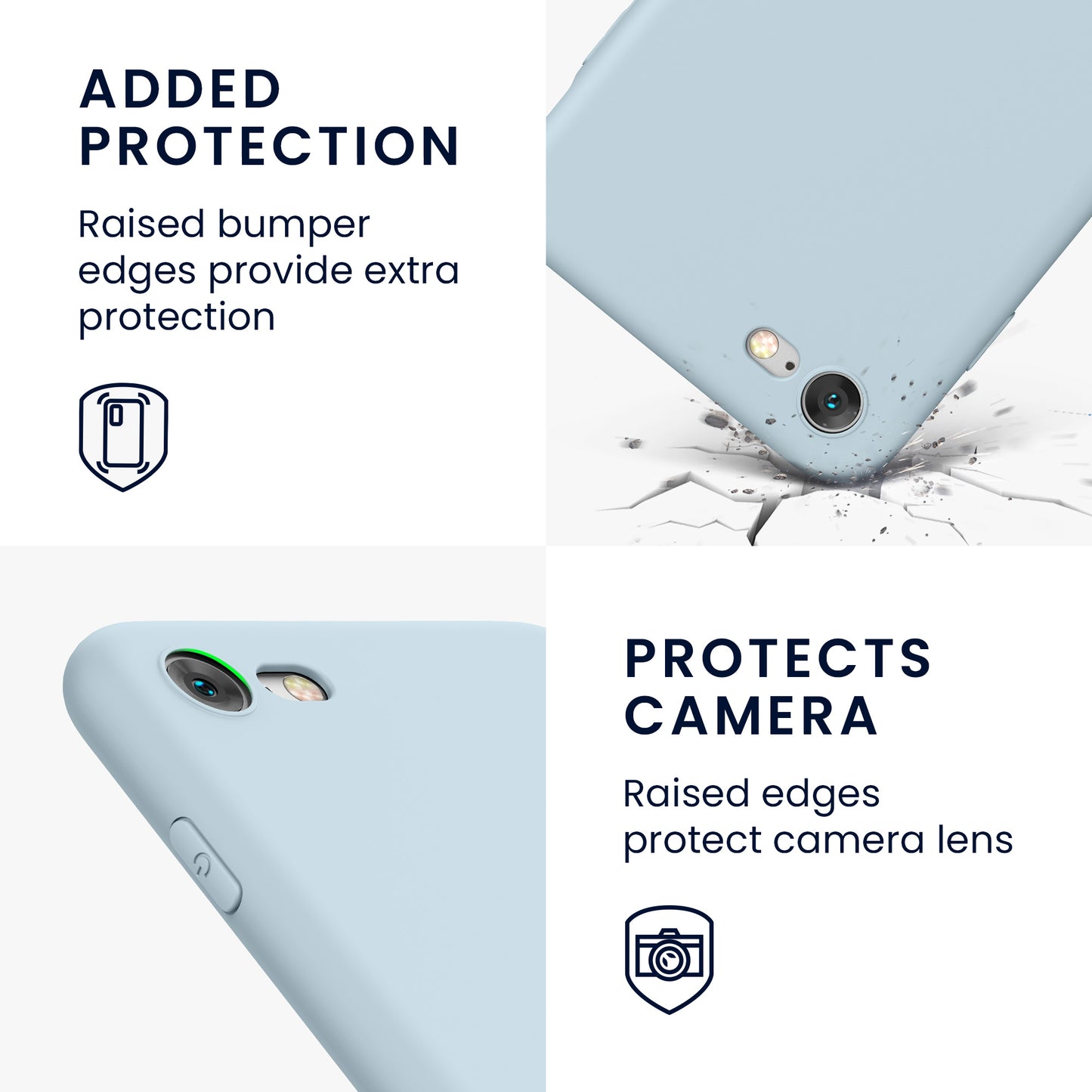 kwmobile Phone Case for Apple iPhone SE (2022) / SE (2020) / 8 / 7 Case - Soft Silicone Phone Case - Protective Cover