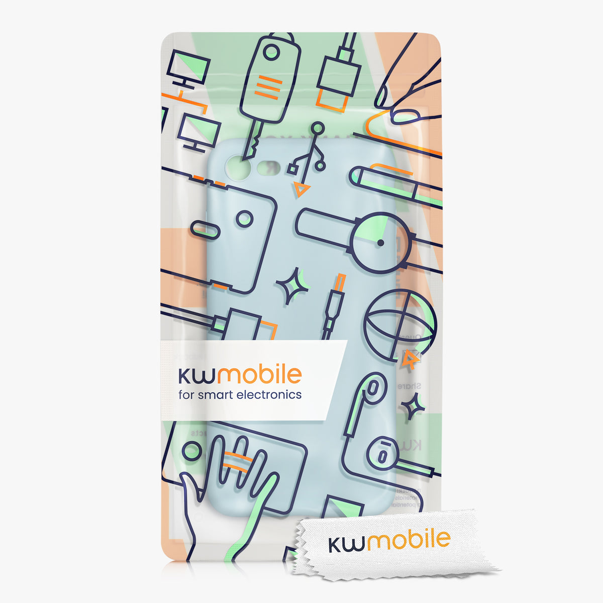 kwmobile Phone Case for Apple iPhone SE (2022) / SE (2020) / 8 / 7 Case - Soft Silicone Phone Case - Protective Cover