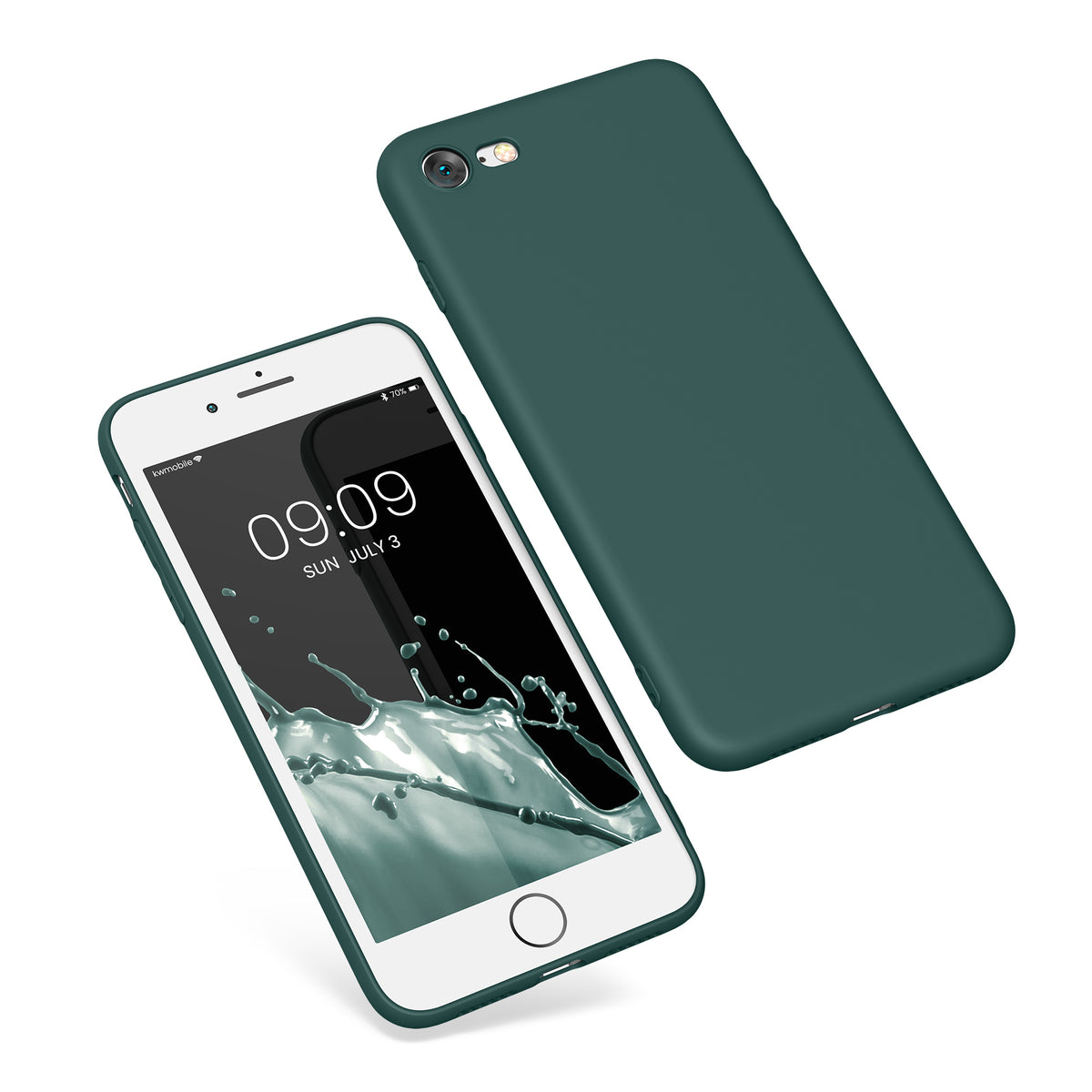 kwmobile Phone Case for Apple iPhone SE (2022) / SE (2020) / 8 / 7 Case - Soft Silicone Phone Case - Protective Cover
