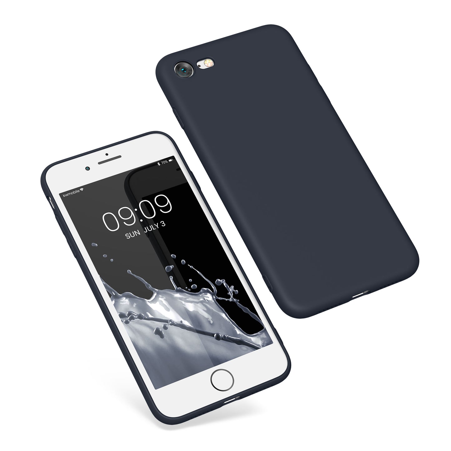kwmobile Phone Case for Apple iPhone SE (2022) / SE (2020) / 8 / 7 Case - Soft Silicone Phone Case - Protective Cover