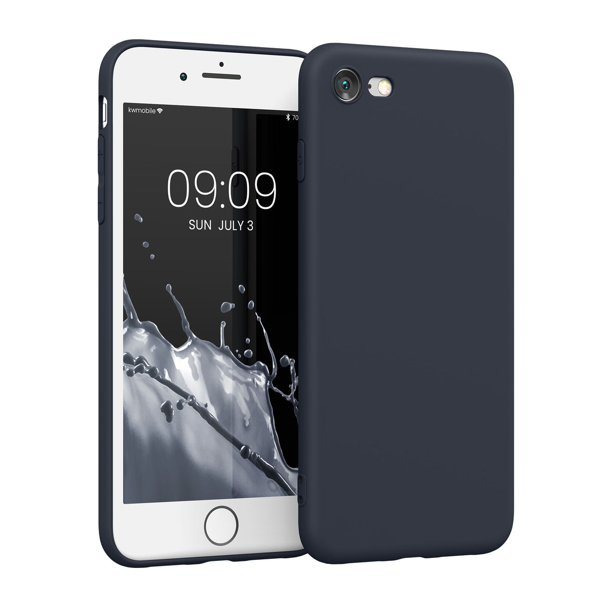 kwmobile Phone Case for Apple iPhone SE (2022) / SE (2020) / 8 / 7 Case - Soft Silicone Phone Case - Protective Cover