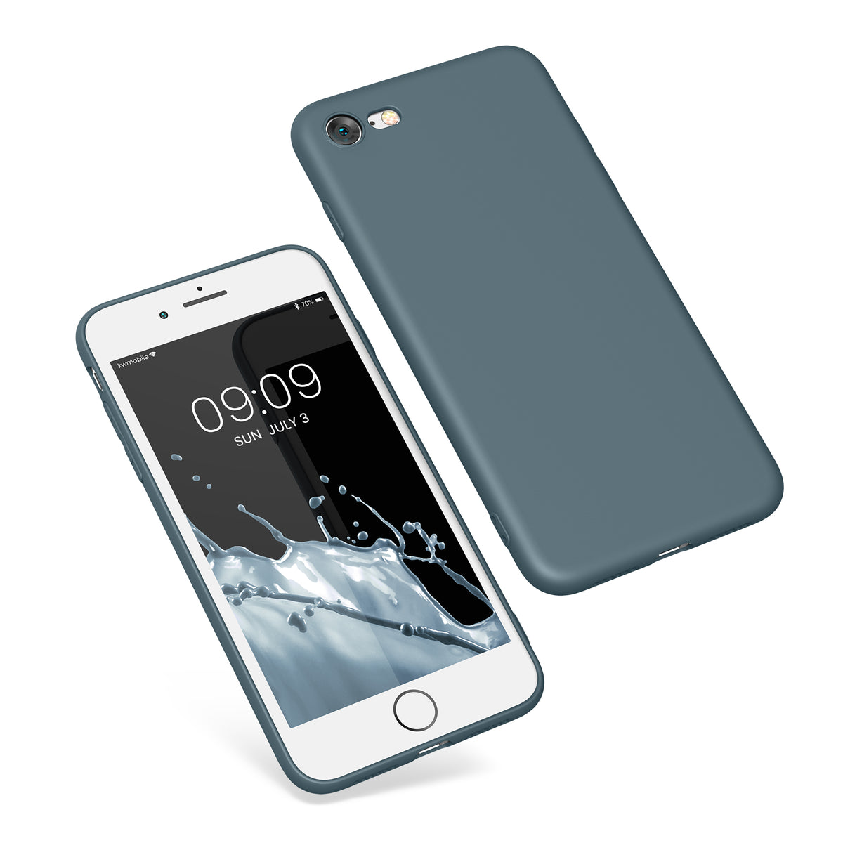 kwmobile Phone Case for Apple iPhone SE (2022) / SE (2020) / 8 / 7 Case - Soft Silicone Phone Case - Protective Cover