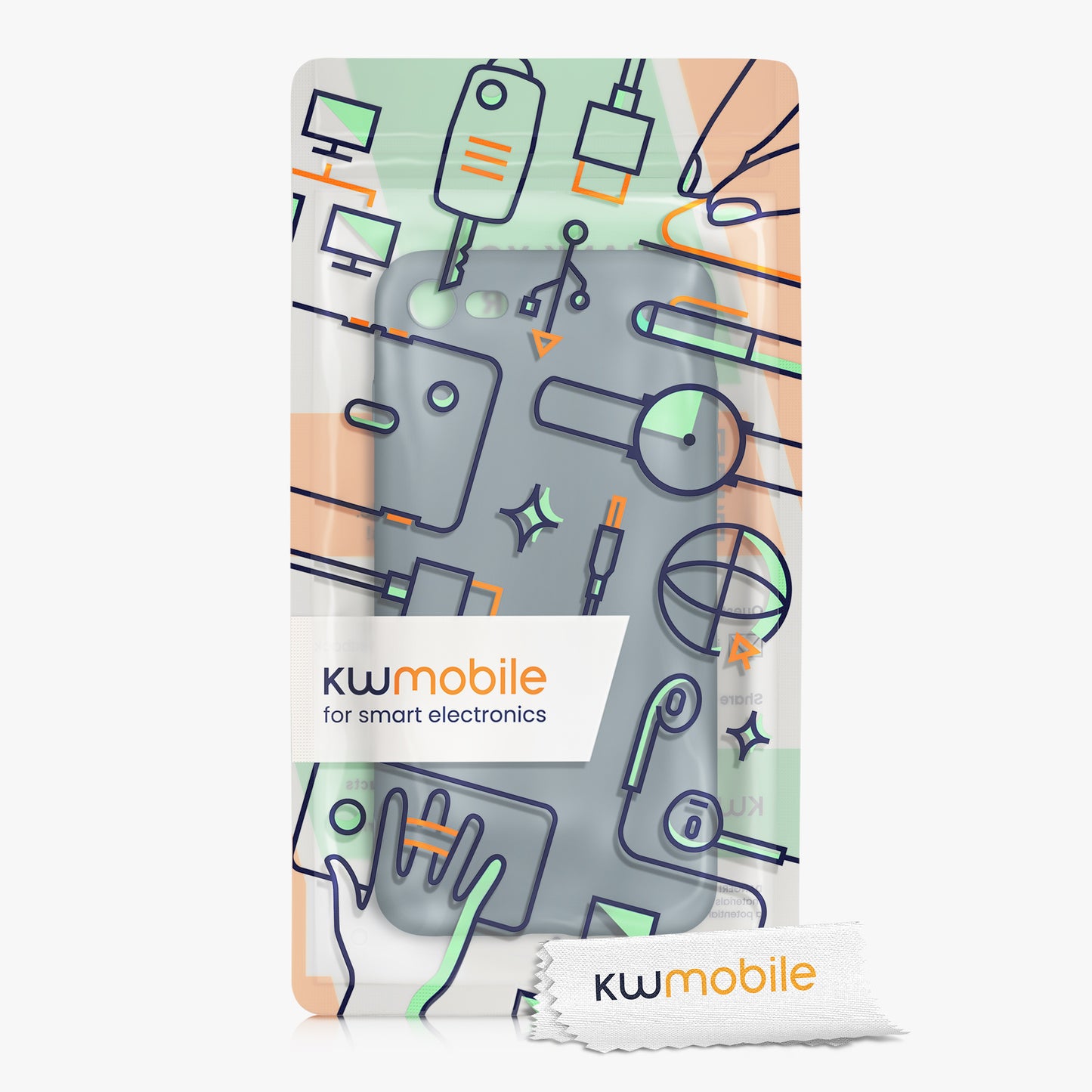 kwmobile Phone Case for Apple iPhone SE (2022) / SE (2020) / 8 / 7 Case - Soft Silicone Phone Case - Protective Cover