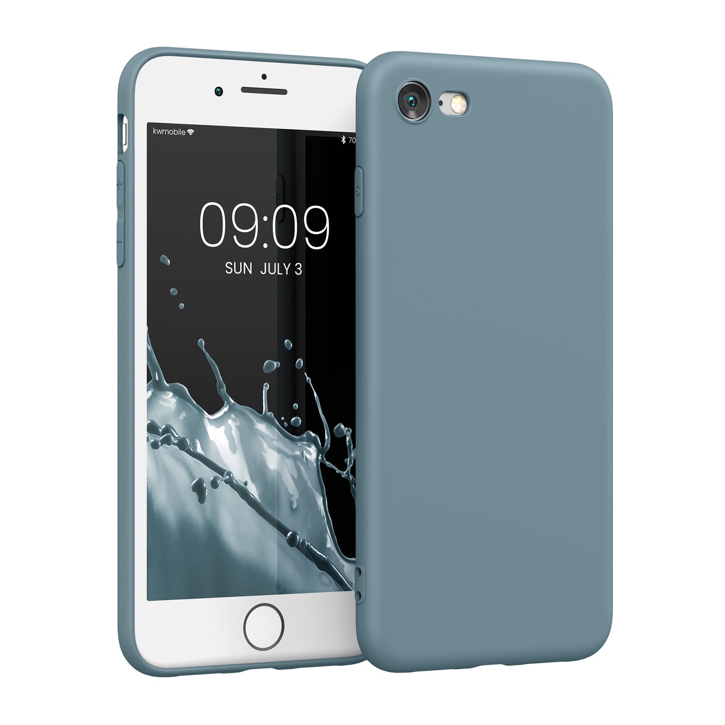 kwmobile Phone Case for Apple iPhone SE (2022) / SE (2020) / 8 / 7 Case - Soft Silicone Phone Case - Protective Cover