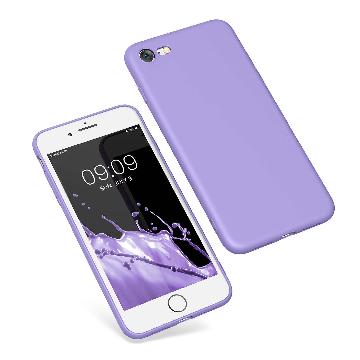kwmobile Phone Case for Apple iPhone SE (2022) / SE (2020) / 8 / 7 Case - Soft Silicone Phone Case - Protective Cover