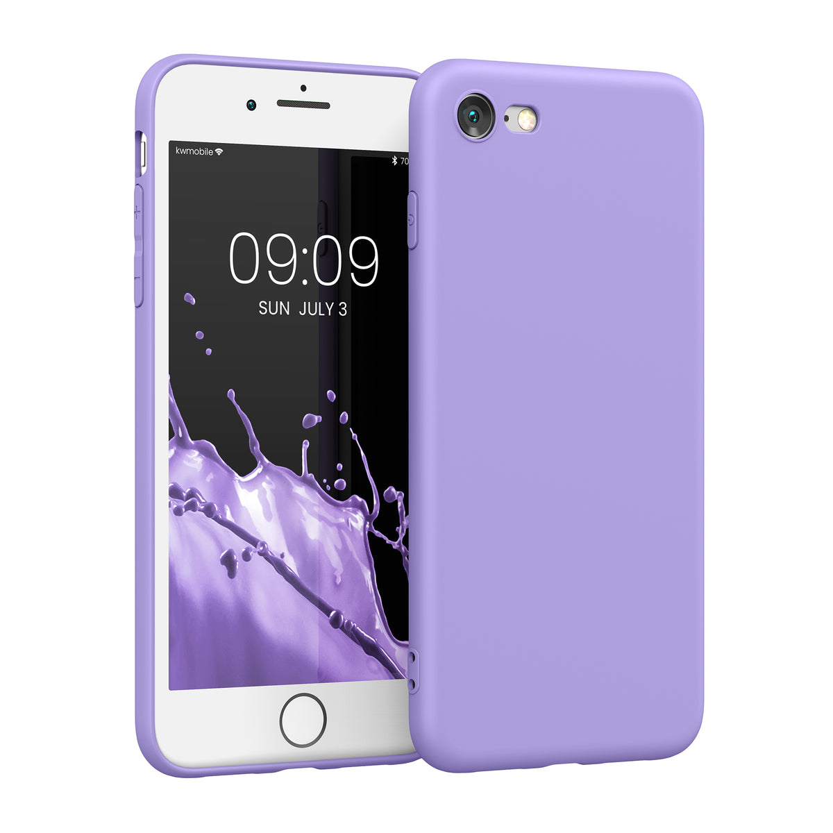 kwmobile Phone Case for Apple iPhone SE (2022) / SE (2020) / 8 / 7 Case - Soft Silicone Phone Case - Protective Cover