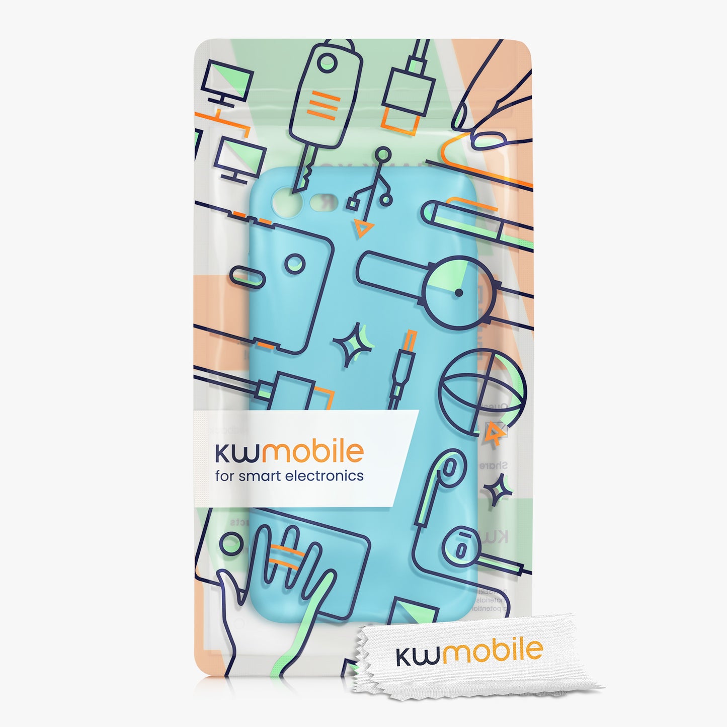 kwmobile Phone Case for Apple iPhone SE (2022) / SE (2020) / 8 / 7 Case - Soft Silicone Phone Case - Protective Cover