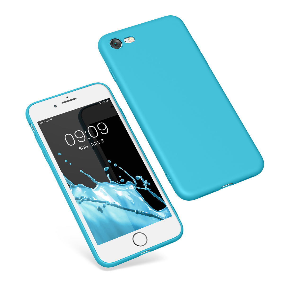 kwmobile Phone Case for Apple iPhone SE (2022) / SE (2020) / 8 / 7 Case - Soft Silicone Phone Case - Protective Cover