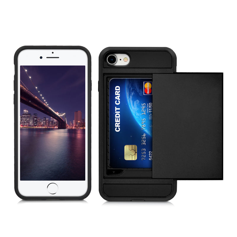 Hybrid Hard Case with Card Slot for Apple iPhone SE (2022) / iPhone SE (2020) / iPhone 8 / iPhone 7