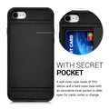 Hybrid Hard Case with Card Slot for Apple iPhone SE (2022) / iPhone SE (2020) / iPhone 8 / iPhone 7