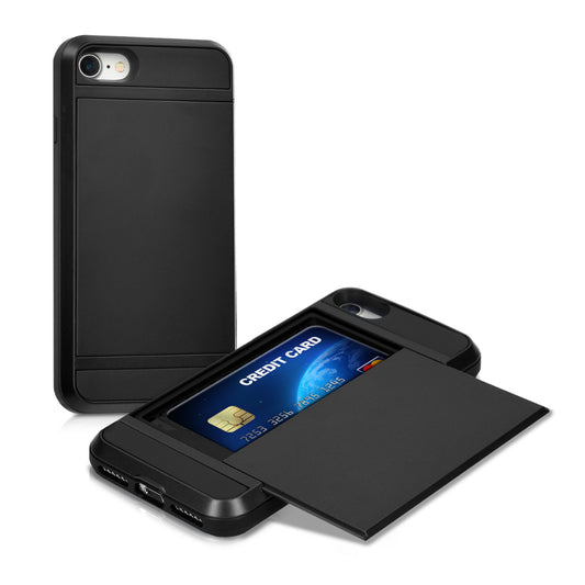 Hybrid Hard Case with Card Slot for Apple iPhone SE (2022) / iPhone SE (2020) / iPhone 8 / iPhone 7
