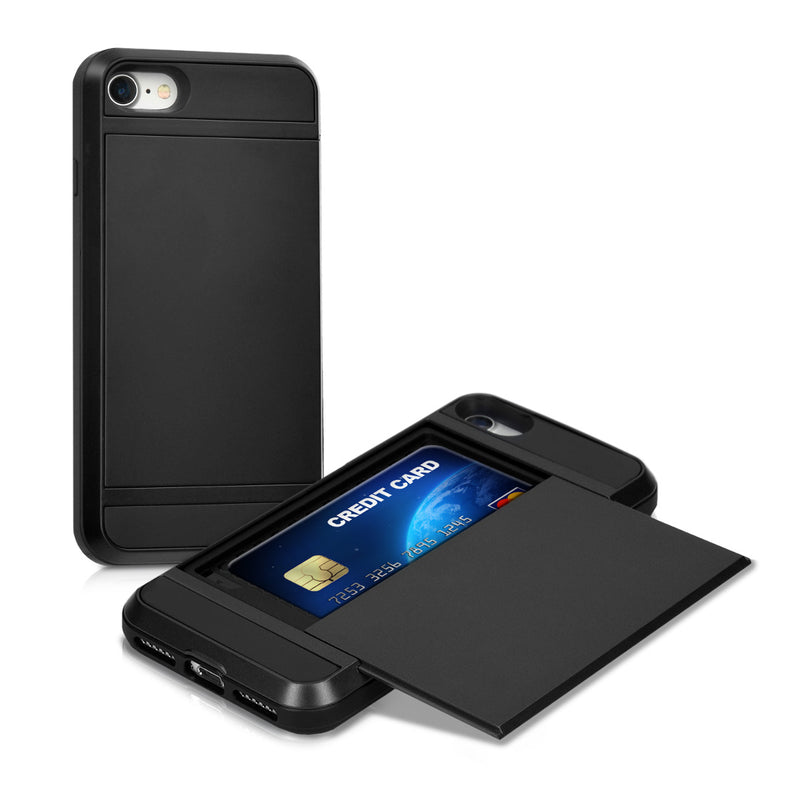 Hybrid Hard Case with Card Slot for Apple iPhone SE (2022) / iPhone SE (2020) / iPhone 8 / iPhone 7