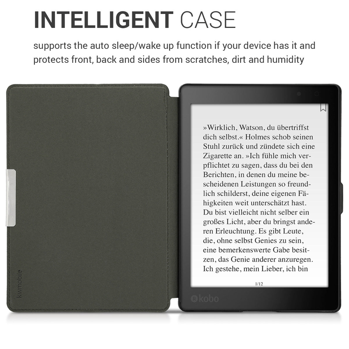 Kobo Aura ONE with Auto Sleep eReader Flip Case