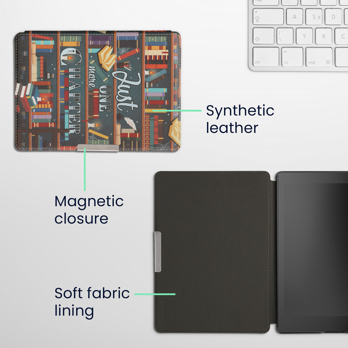 Kobo Aura ONE with Auto Sleep eReader Flip Case