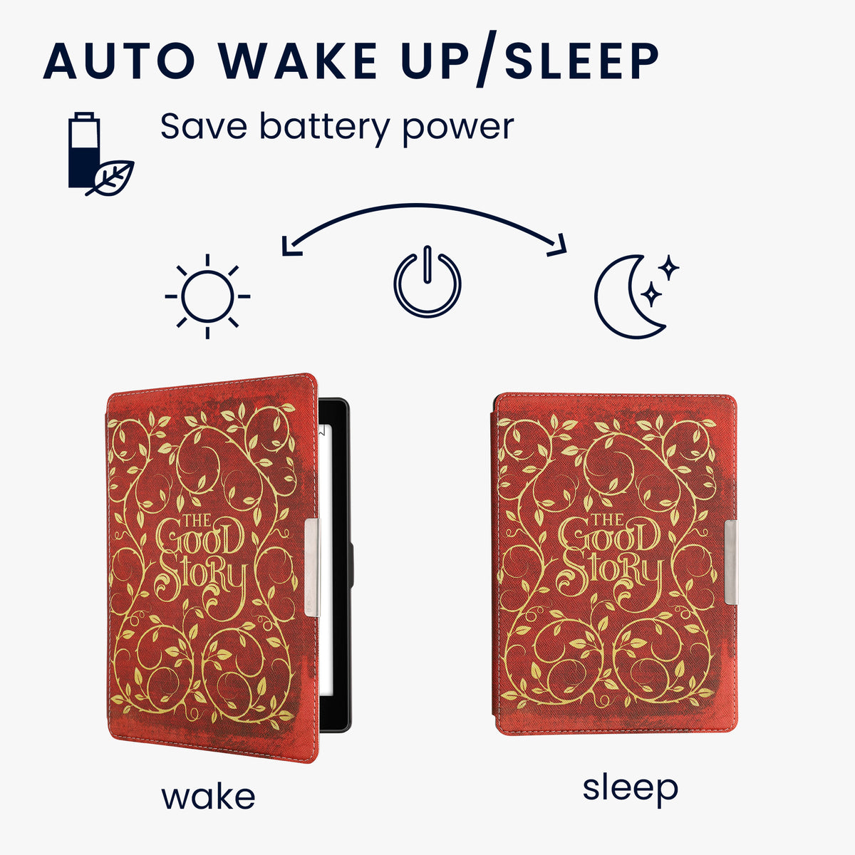 Kobo Aura ONE with Auto Sleep eReader Flip Case