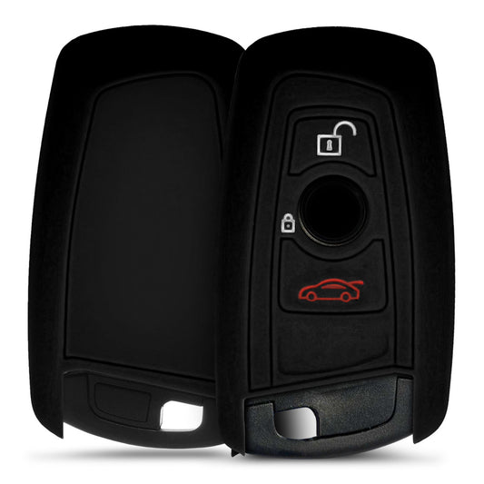 kwmobile Car Key Cover compatible with BMW 3-Button Key Fob (Keyless Go only)
