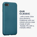 kwmobile Phone Case for Apple iPhone SE (2022) / SE (2020) / 8 / 7 - Metallic Shimmering Silicone Cover - Protective Case