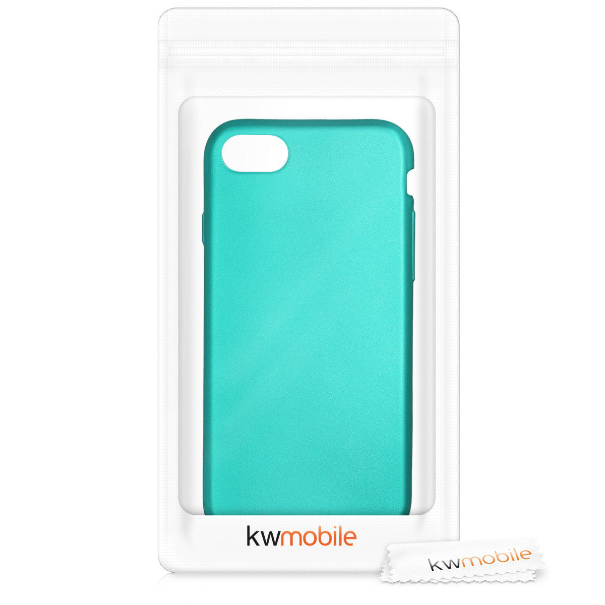 kwmobile Phone Case for Apple iPhone SE (2022) / SE (2020) / 8 / 7 - Metallic Shimmering Silicone Cover - Protective Case