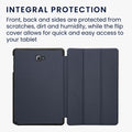 Samsung Galaxy Tab A 10.1 (S-Pen) (2016) Tablet Case Dark Blue Faux Leather