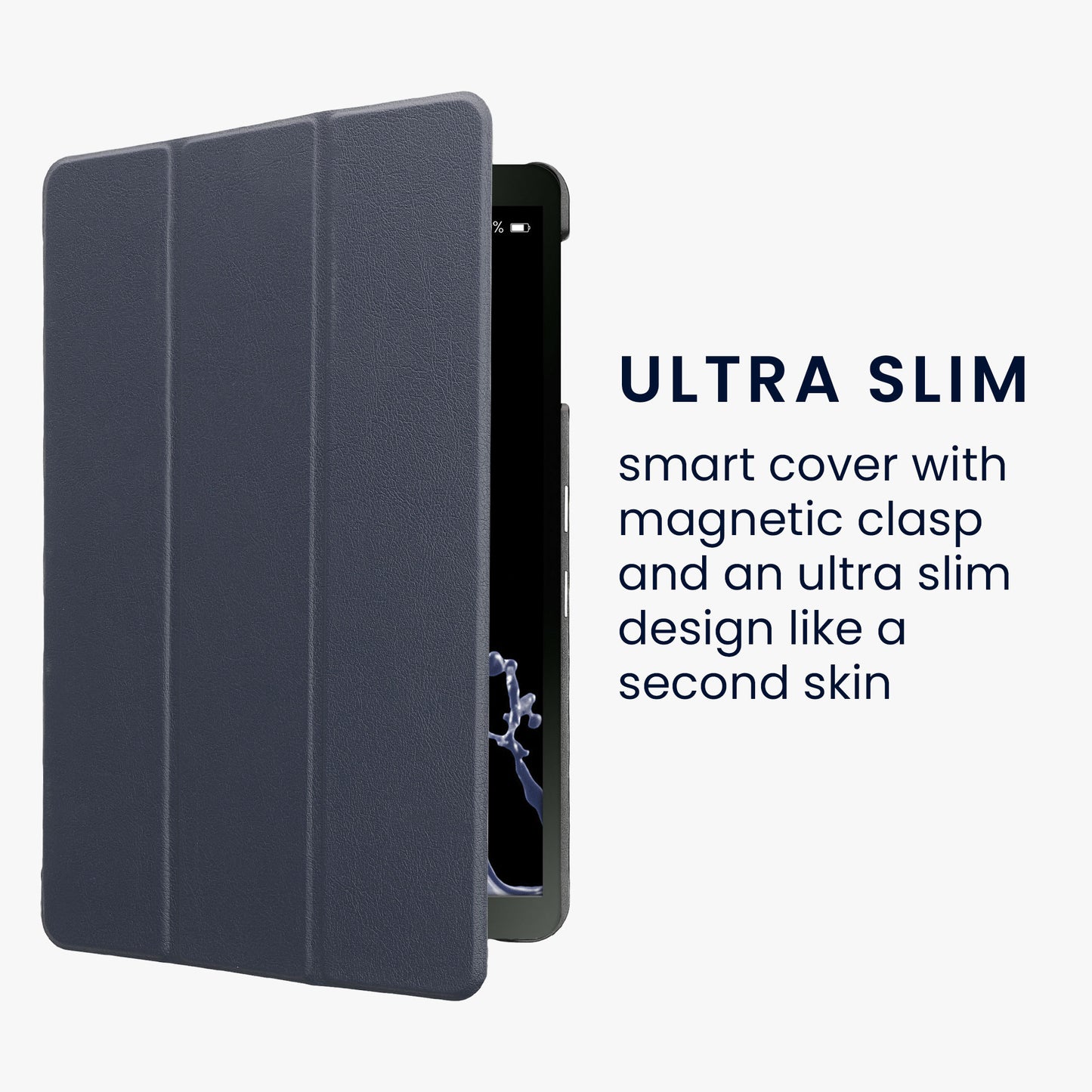 Samsung Galaxy Tab A 10.1 (S-Pen) (2016) Tablet Case Dark Blue Faux Leather