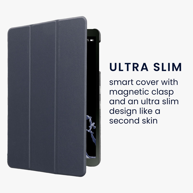 Samsung Galaxy Tab A 10.1 (S-Pen) (2016) Tablet Case Dark Blue Faux Leather