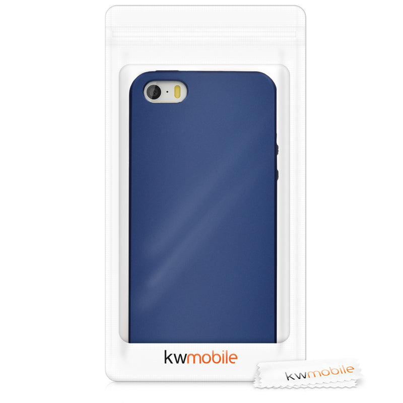 kwmobile Phone Case for Apple iPhone SE (1st Gen 2016) / iPhone 5 / iPhone 5S - Silicone Cover Protective Case