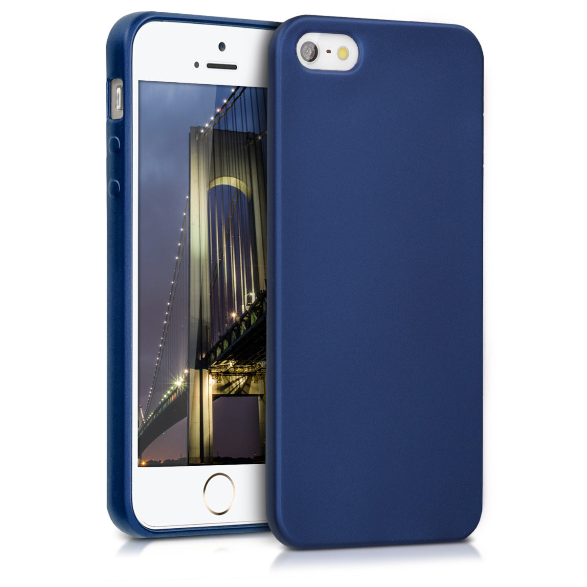 kwmobile Phone Case for Apple iPhone SE (1st Gen 2016) / iPhone 5 / iPhone 5S - Silicone Cover Protective Case