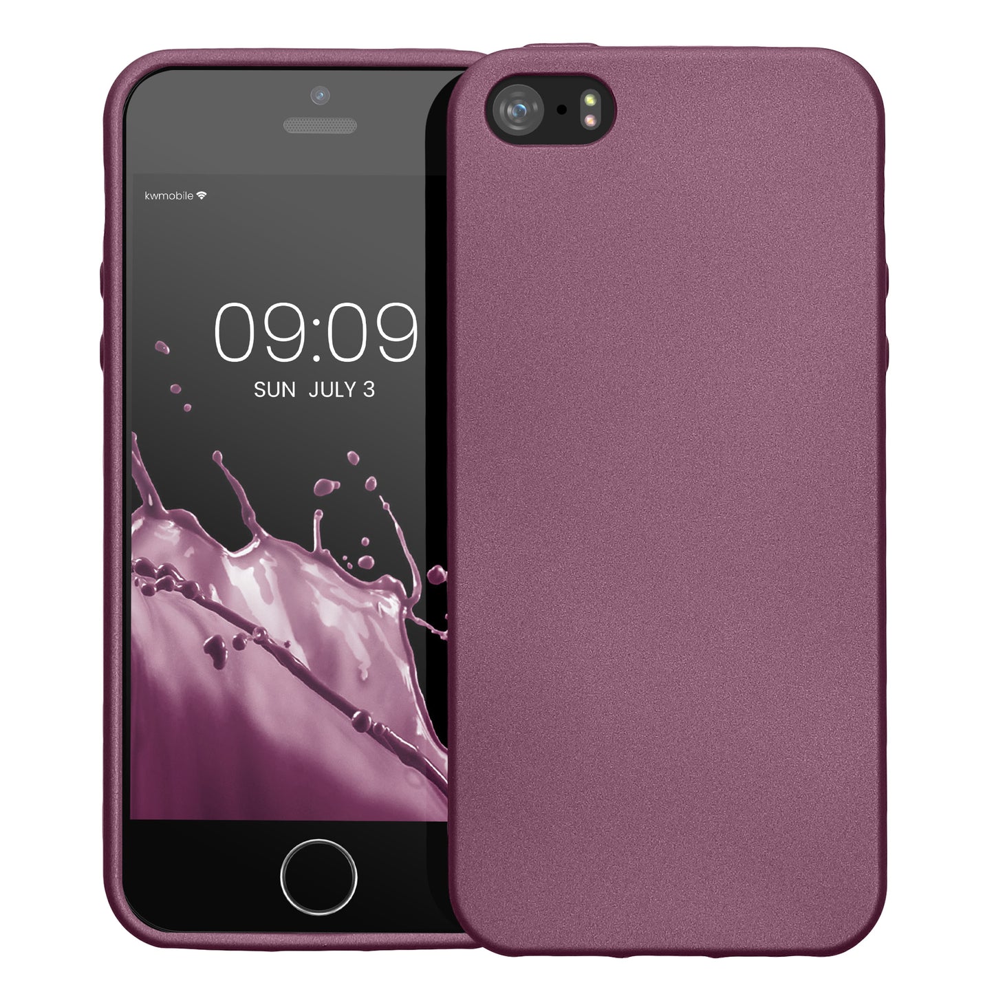 kwmobile Phone Case for Apple iPhone SE (1st Gen 2016) / iPhone 5 / iPhone 5S - Silicone Cover Protective Case