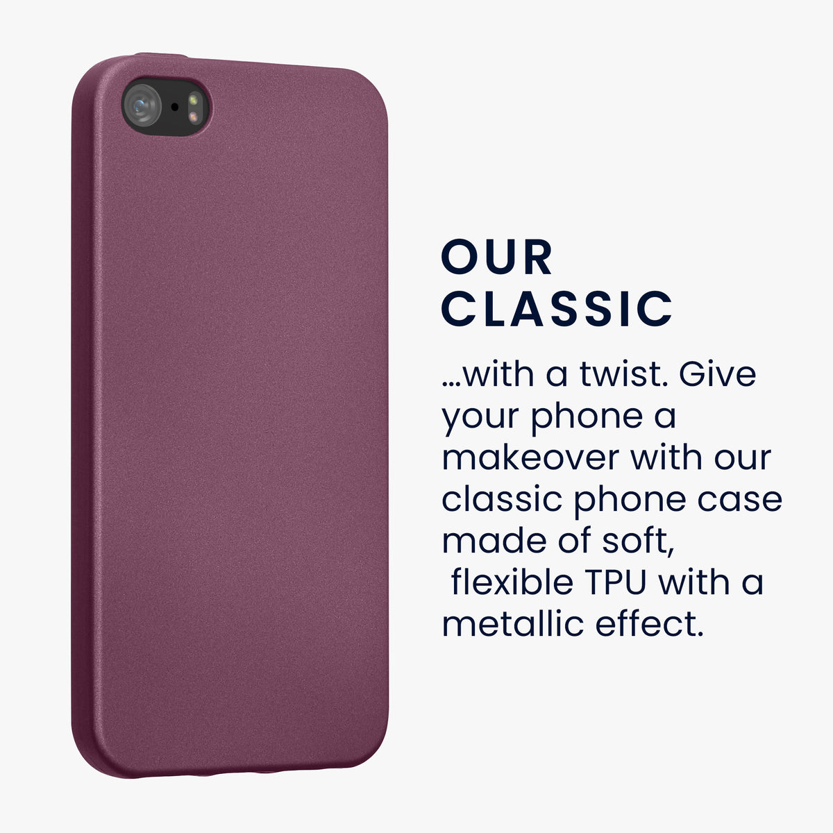 kwmobile Phone Case for Apple iPhone SE (1st Gen 2016) / iPhone 5 / iPhone 5S - Silicone Cover Protective Case