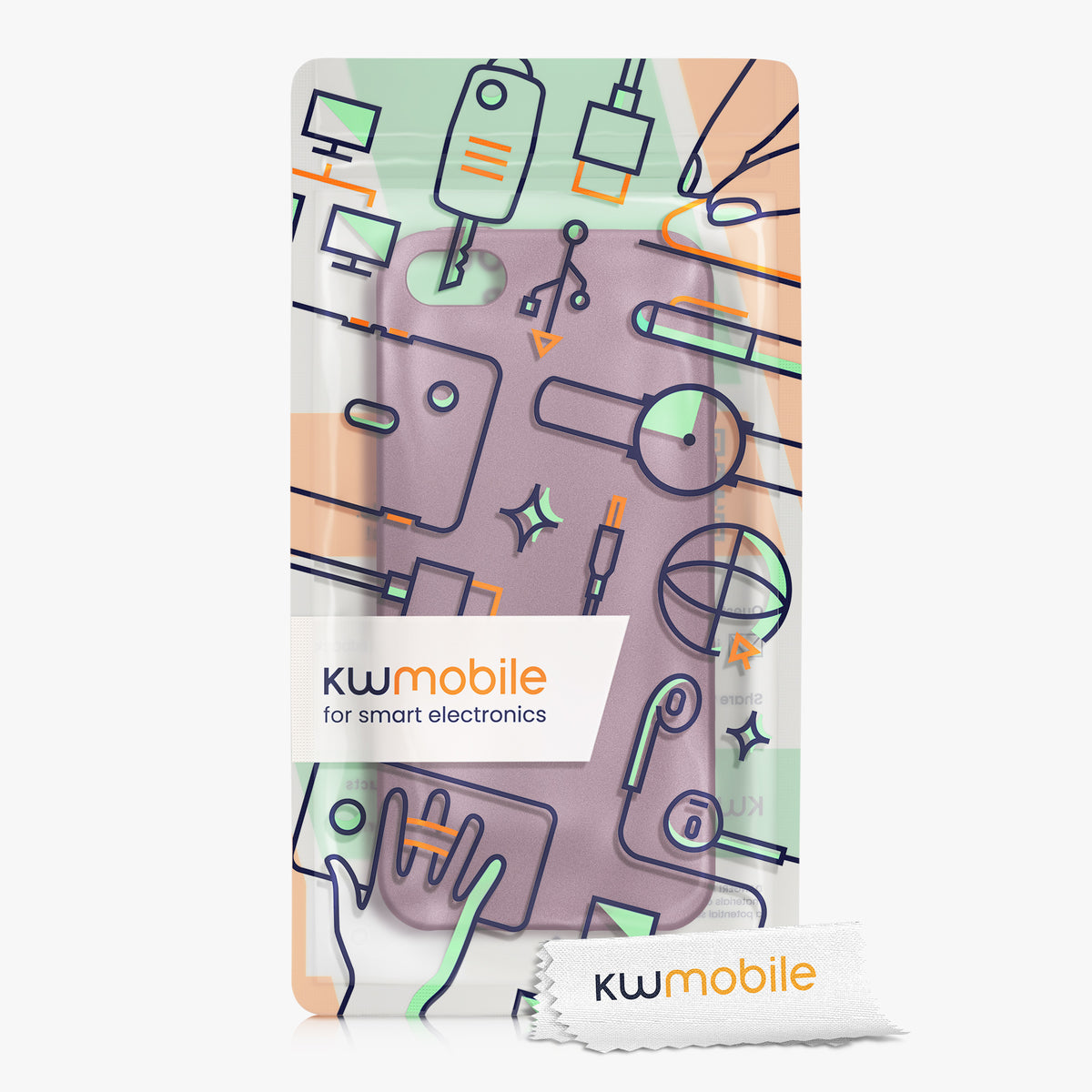 kwmobile Phone Case for Apple iPhone SE (1st Gen 2016) / iPhone 5 / iPhone 5S - Silicone Cover Protective Case