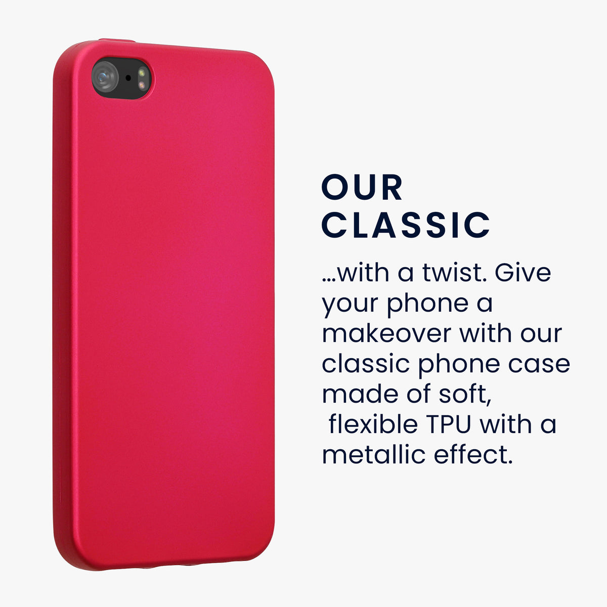 kwmobile Phone Case for Apple iPhone SE (1st Gen 2016) / iPhone 5 / iPhone 5S - Silicone Cover Protective Case