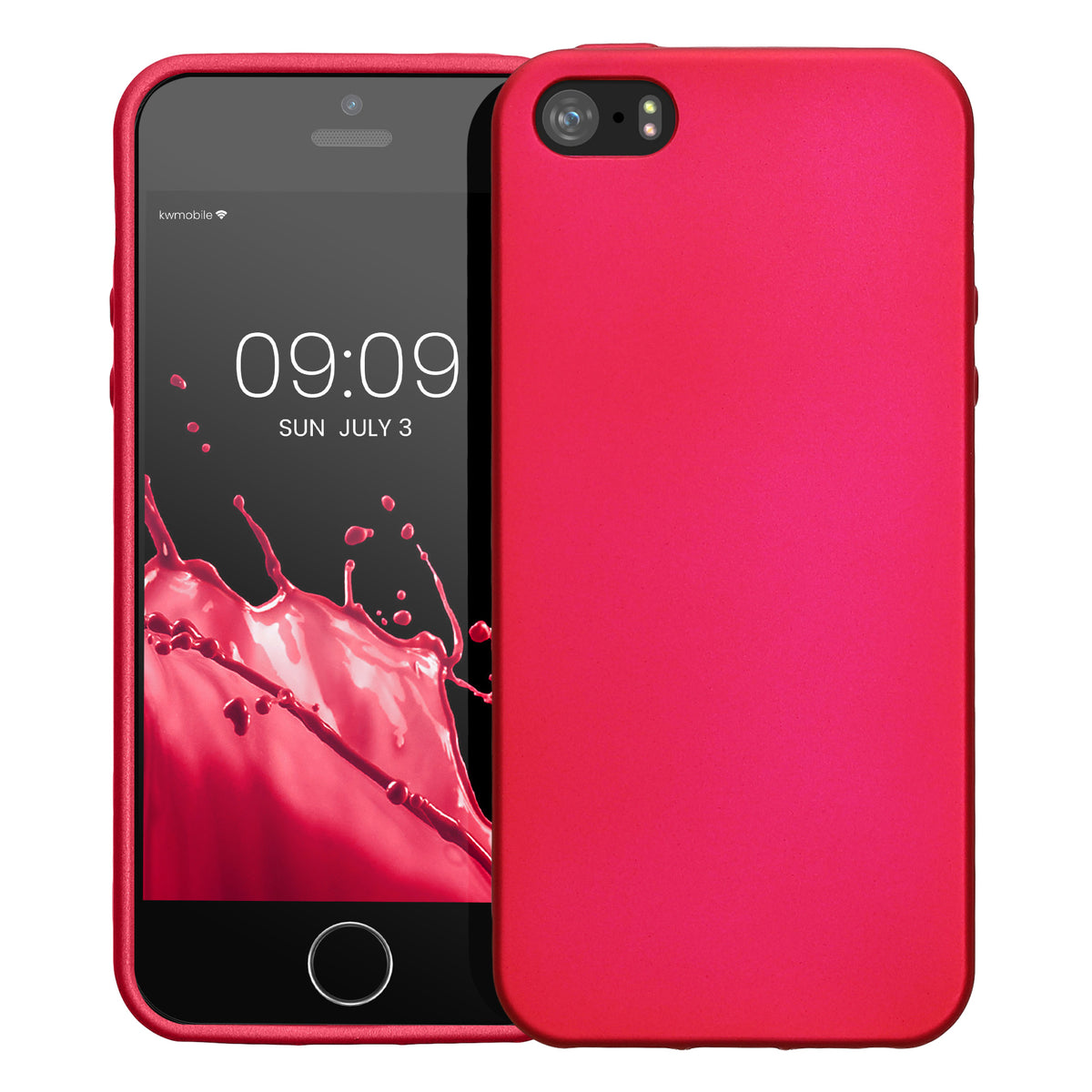 kwmobile Phone Case for Apple iPhone SE (1st Gen 2016) / iPhone 5 / iPhone 5S - Silicone Cover Protective Case