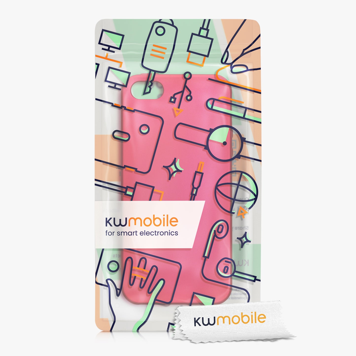 kwmobile Phone Case for Apple iPhone SE (1st Gen 2016) / iPhone 5 / iPhone 5S - Silicone Cover Protective Case