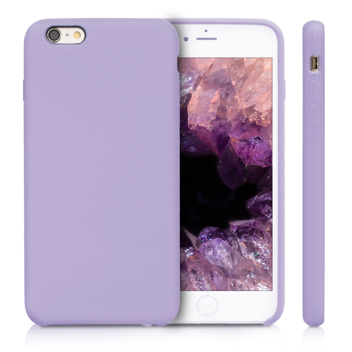 kwmobile Phone Case for Apple iPhone 6 Plus / 6S Plus Case - Silicone Case - Wireless Charging - Protective Cover