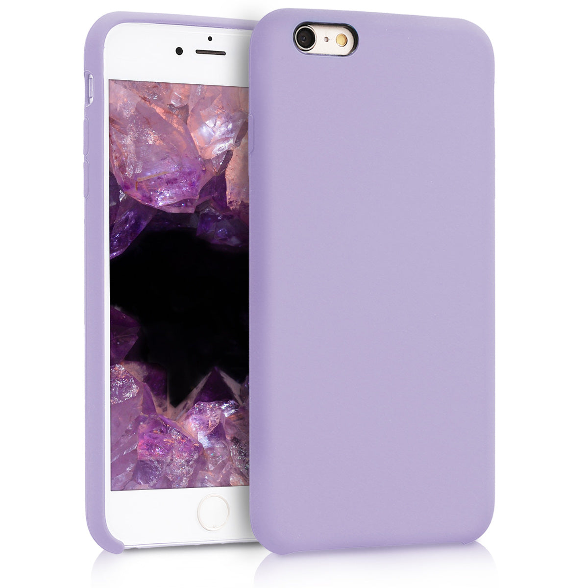 kwmobile Phone Case for Apple iPhone 6 Plus / 6S Plus Case - Silicone Case - Wireless Charging - Protective Cover