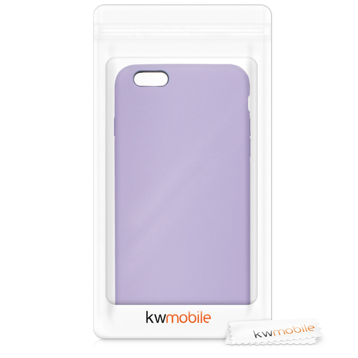 kwmobile Phone Case for Apple iPhone 6 Plus / 6S Plus Case - Silicone Case - Wireless Charging - Protective Cover