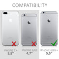 kwmobile Phone Case for Apple iPhone 6 Plus / 6S Plus Case - Silicone Case - Wireless Charging - Protective Cover