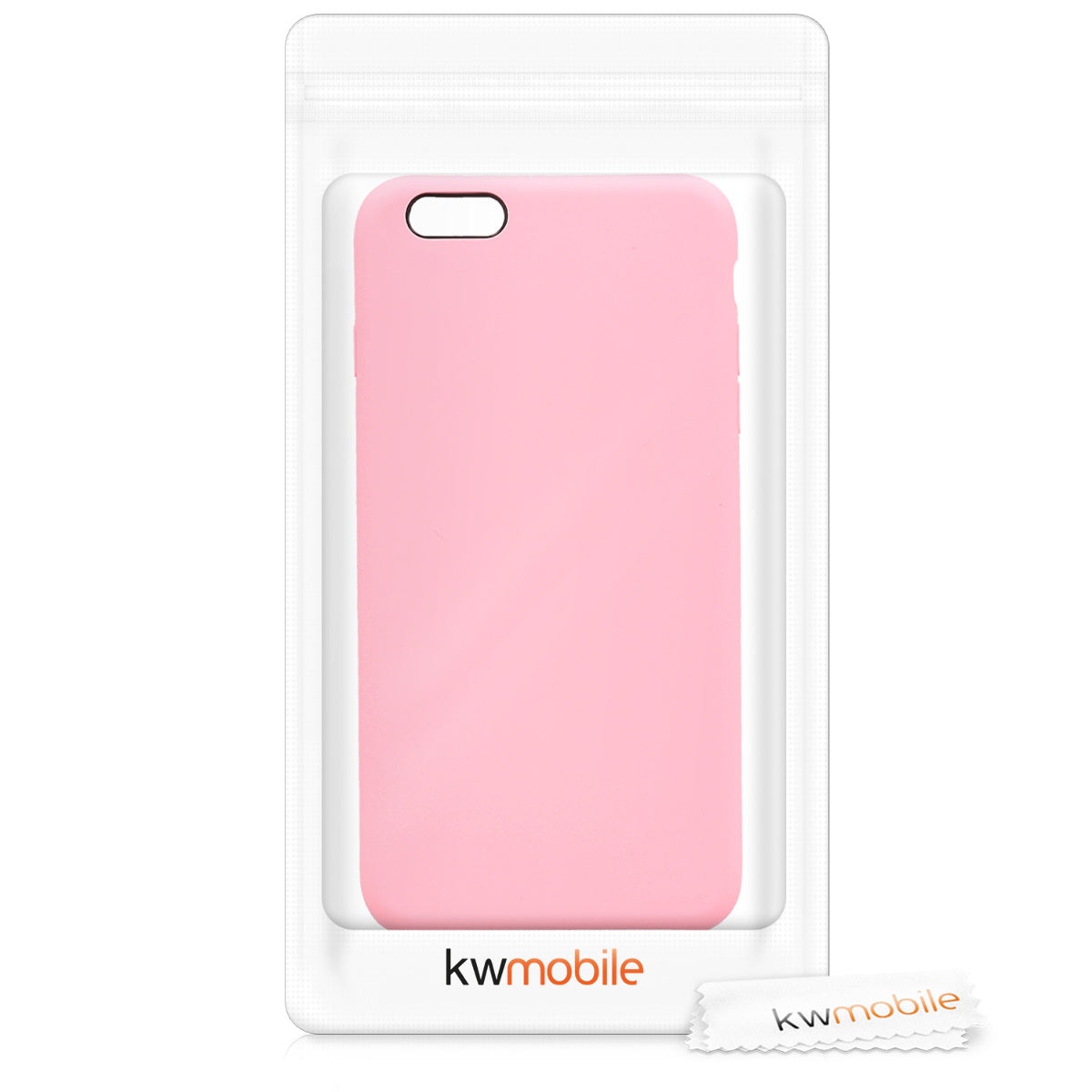 kwmobile Phone Case for Apple iPhone 6 Plus / 6S Plus Case - Silicone Case - Wireless Charging - Protective Cover
