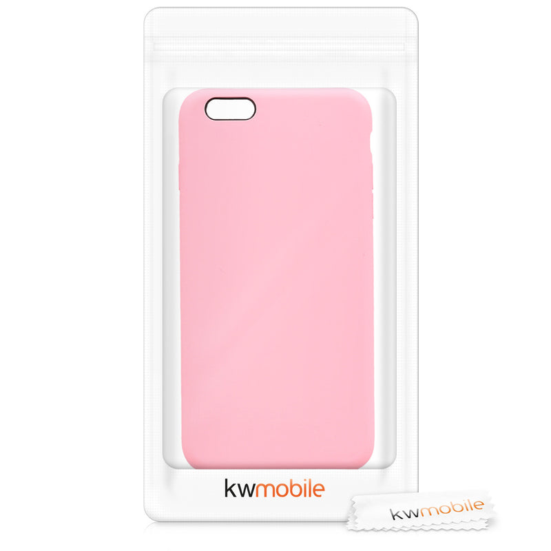 kwmobile Phone Case for Apple iPhone 6 Plus / 6S Plus Case - Silicone Case - Wireless Charging - Protective Cover