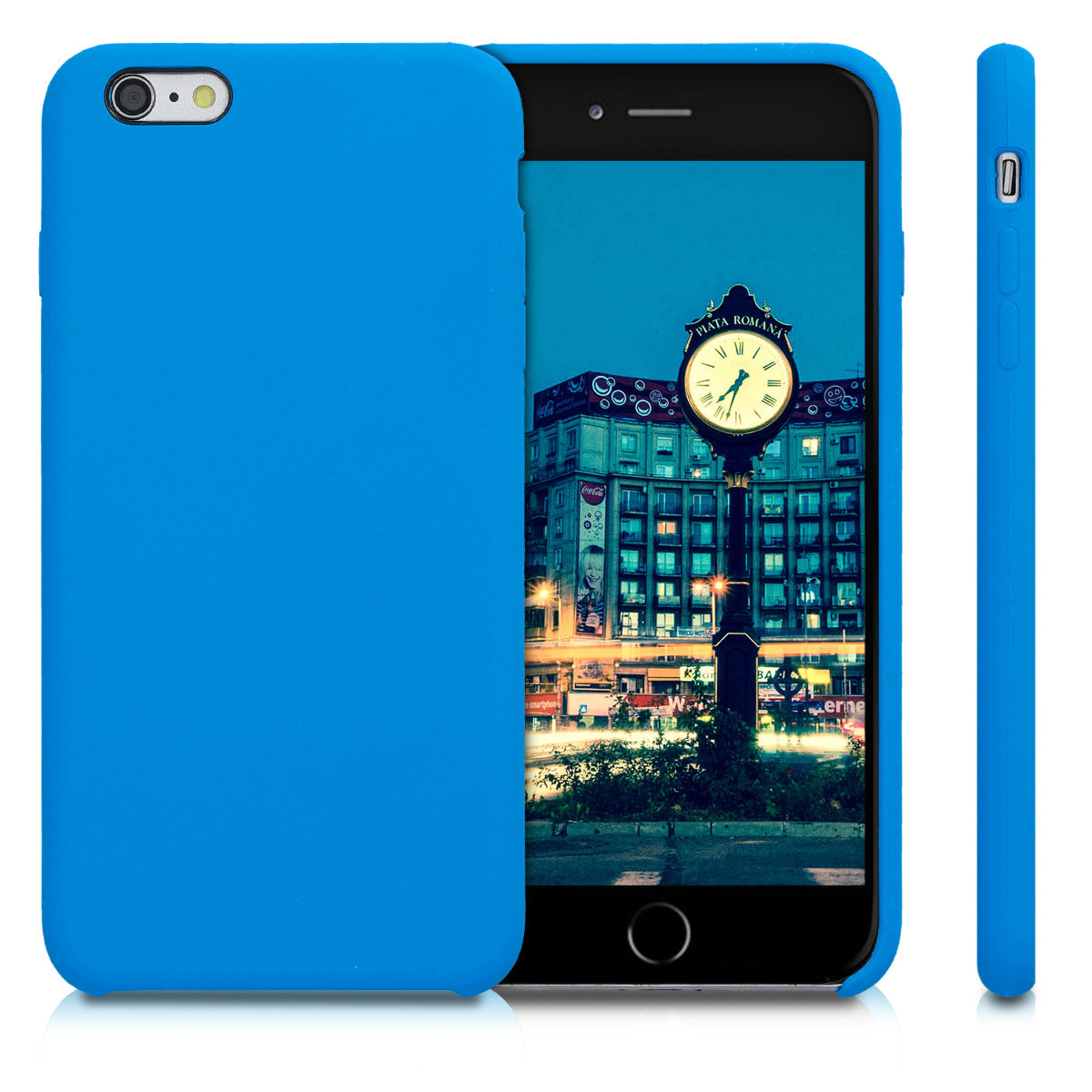 kwmobile Phone Case for Apple iPhone 6 Plus / 6S Plus Case - Silicone Case - Wireless Charging - Protective Cover