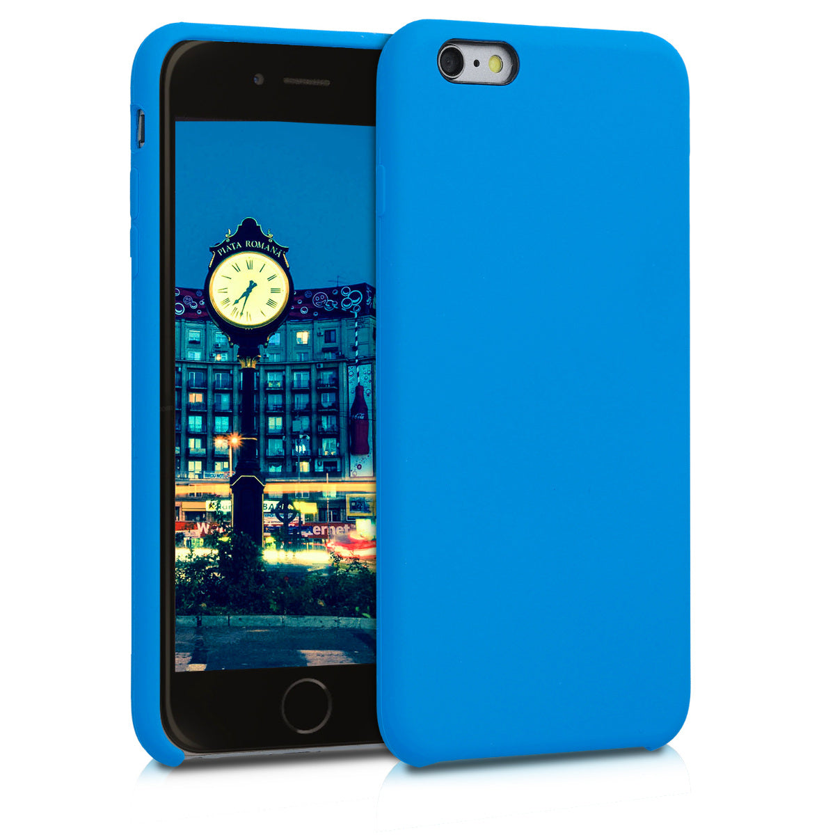 kwmobile Phone Case for Apple iPhone 6 Plus / 6S Plus Case - Silicone Case - Wireless Charging - Protective Cover