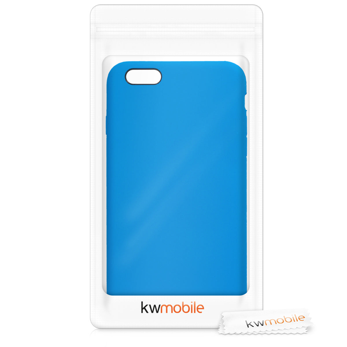 kwmobile Phone Case for Apple iPhone 6 Plus / 6S Plus Case - Silicone Case - Wireless Charging - Protective Cover