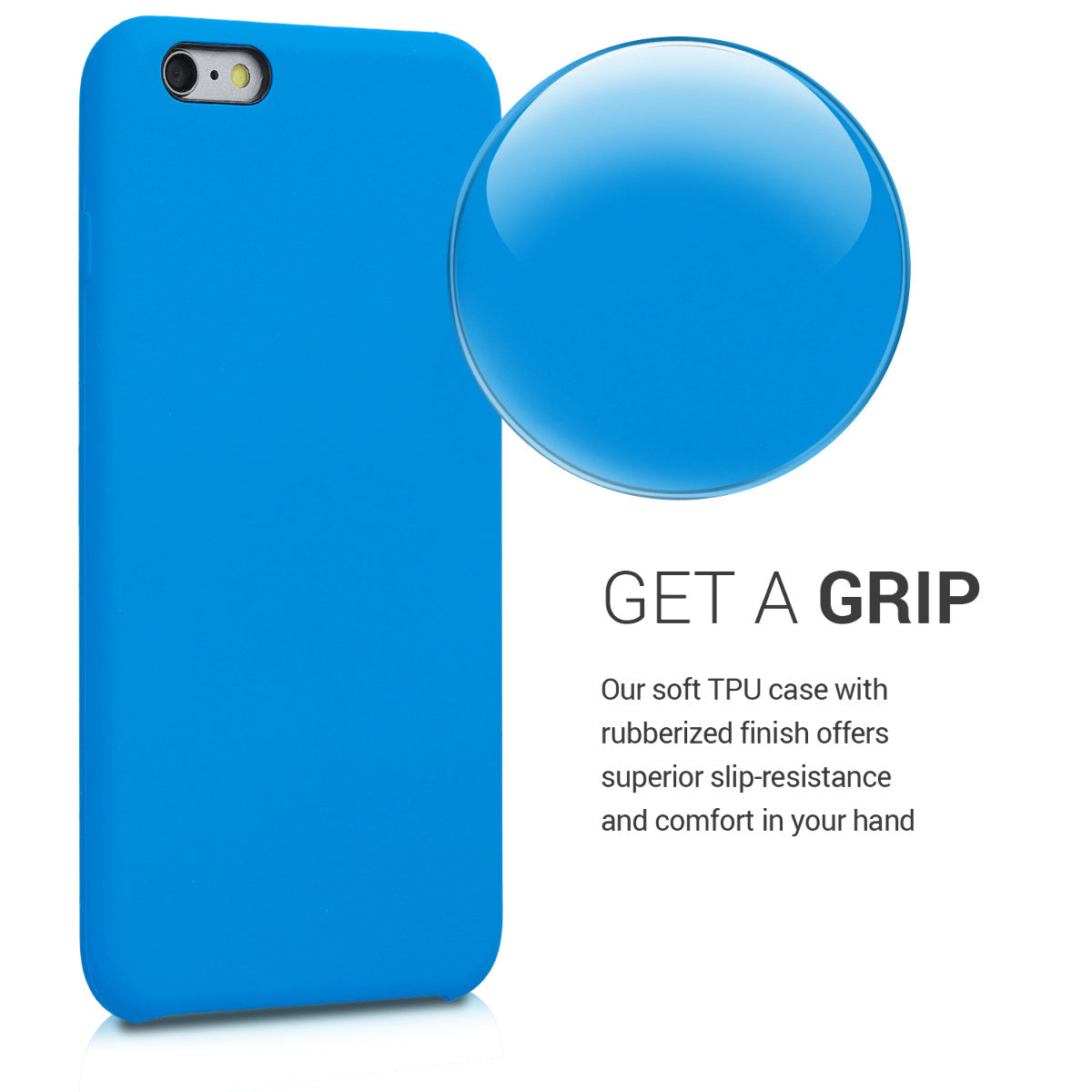 kwmobile Phone Case for Apple iPhone 6 Plus / 6S Plus Case - Silicone Case - Wireless Charging - Protective Cover