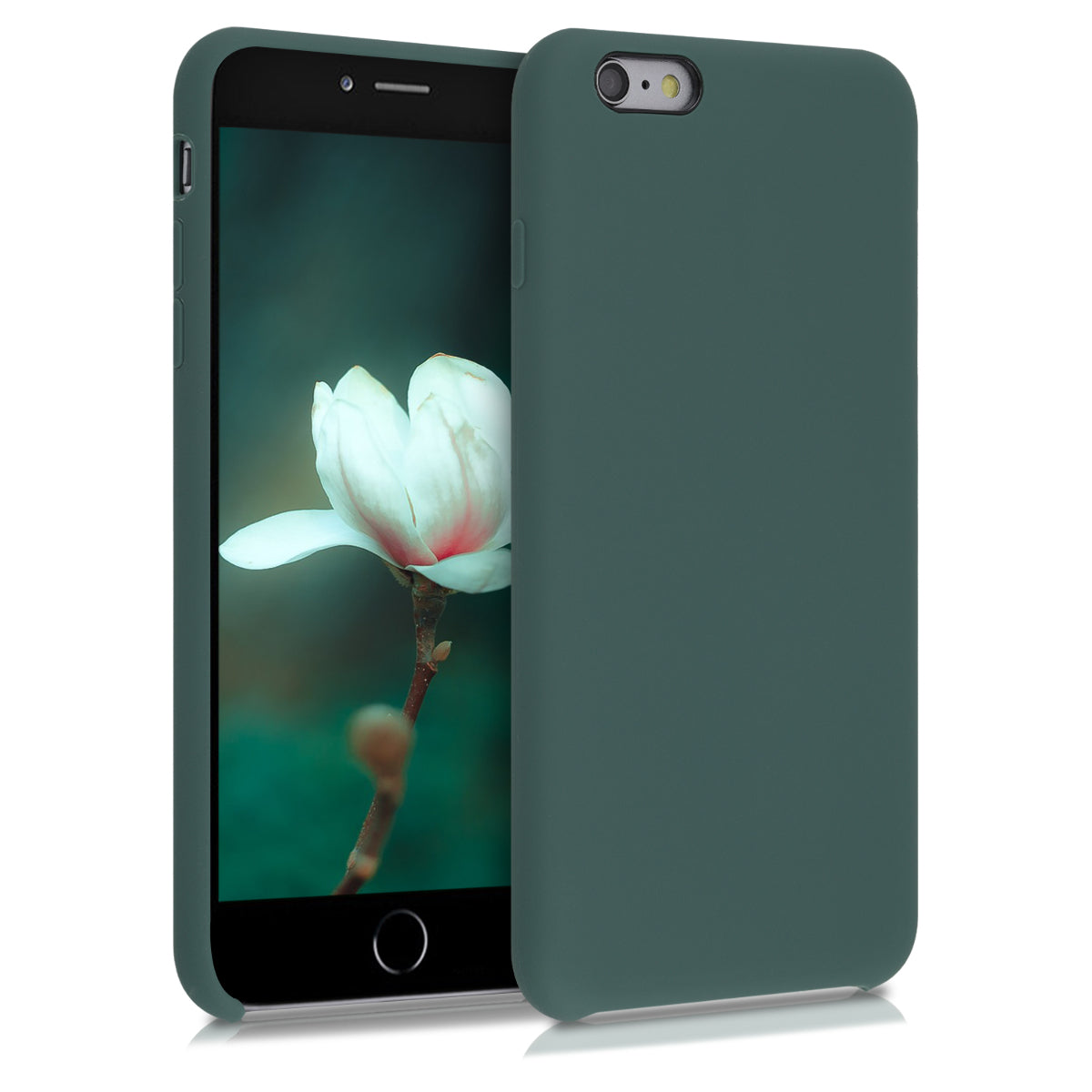 kwmobile Phone Case for Apple iPhone 6 Plus / 6S Plus Case - Silicone Case - Wireless Charging - Protective Cover