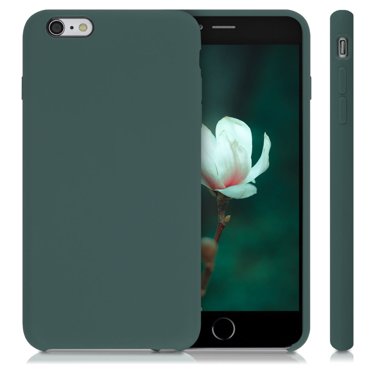 kwmobile Phone Case for Apple iPhone 6 Plus / 6S Plus Case - Silicone Case - Wireless Charging - Protective Cover